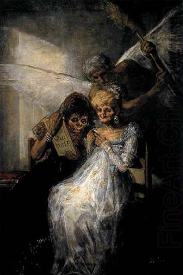 Francisco de goya y Lucientes Les Vieilles or Time and the Old Women china oil painting image
